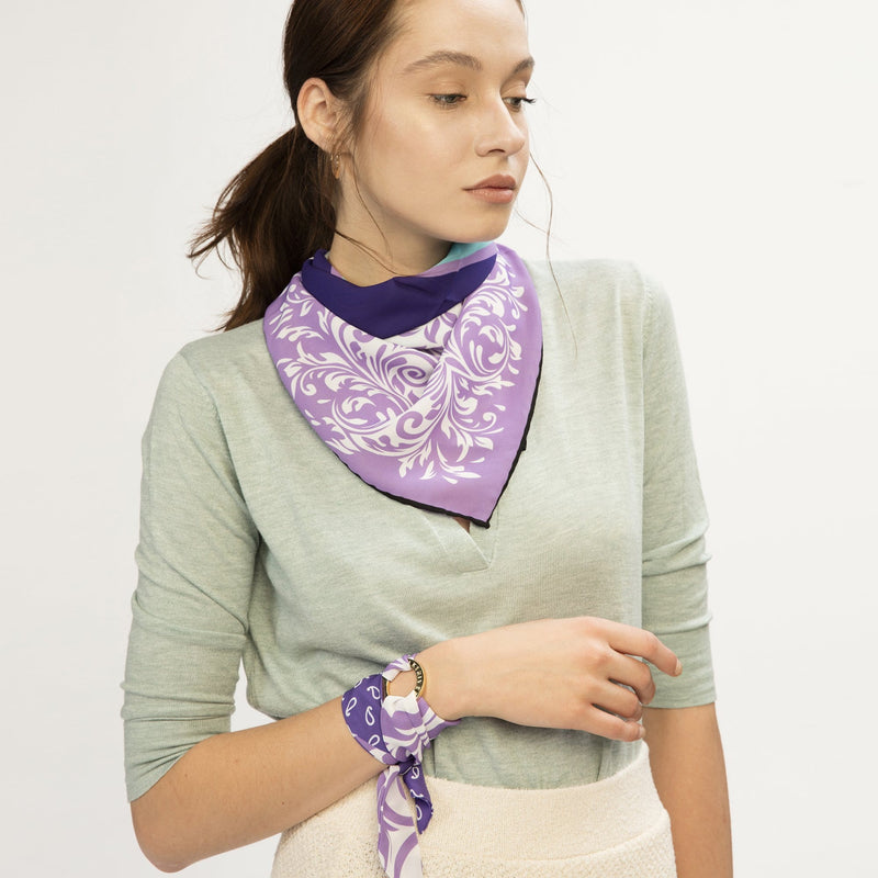 BAND & MOTIF SCARF +  BRACELET SET