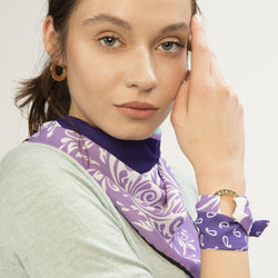 BAND & MOTIF SCARF +  BRACELET SET