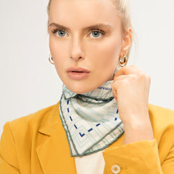 LINE & SQUARE SCARF + BRACELET SET