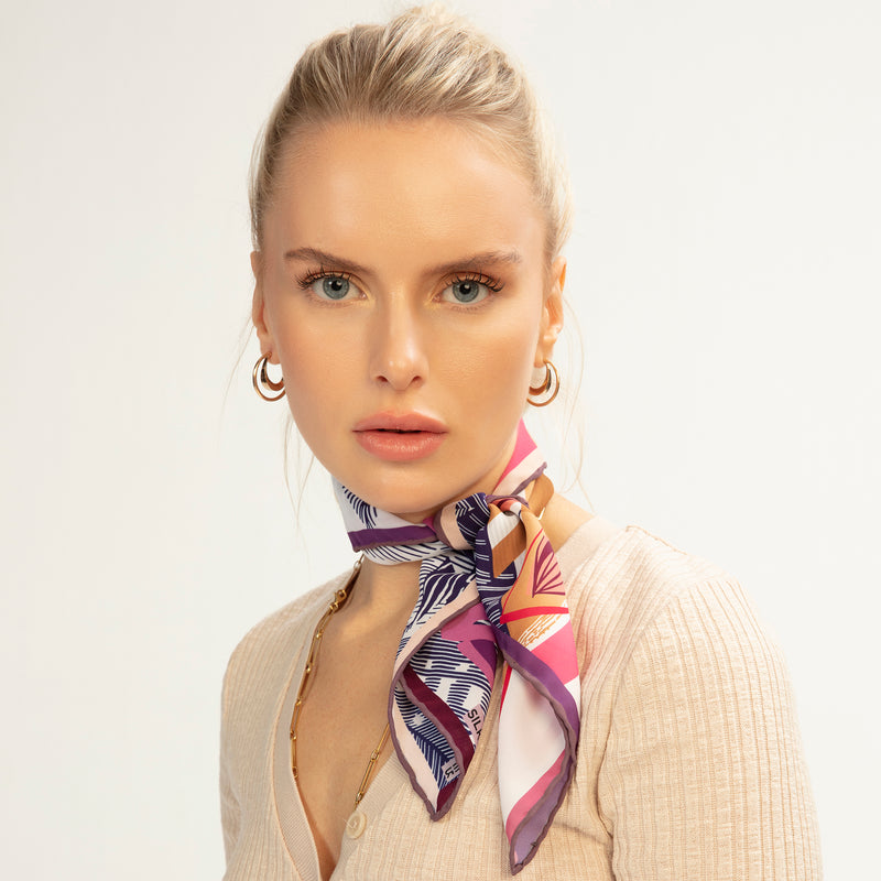 Silk hot sale choker scarf