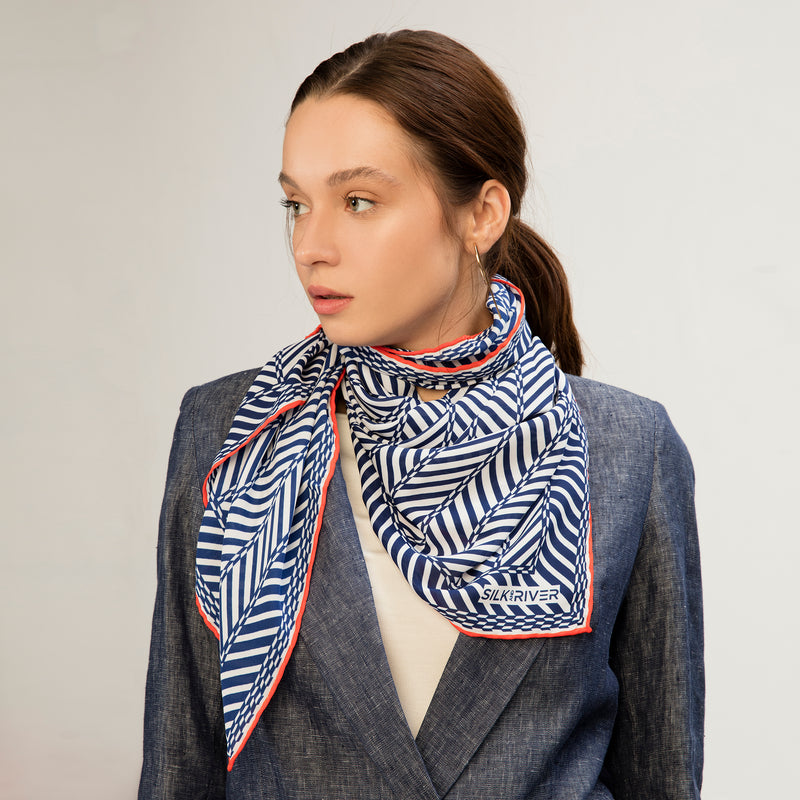 HERRINGBONE SCARF + BRACELET SET