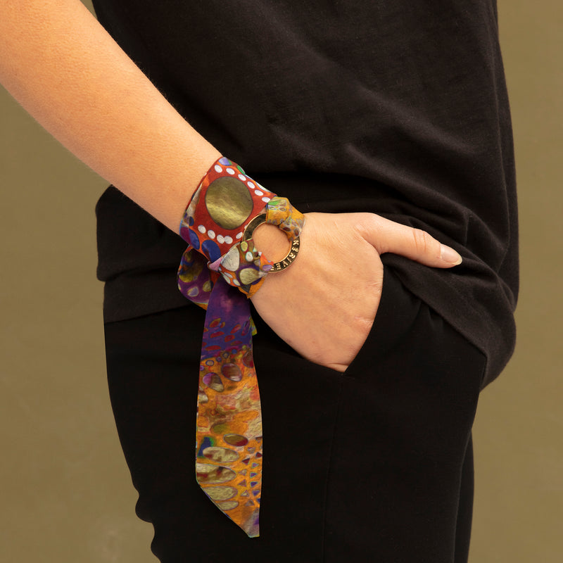 RETRO SCARF + BRACELET SET