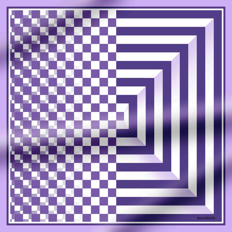 CHECKERS LILAC-WHITE