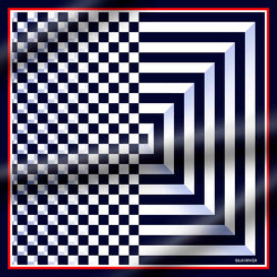 CHECKERS D.BLUE-WHITE-RED