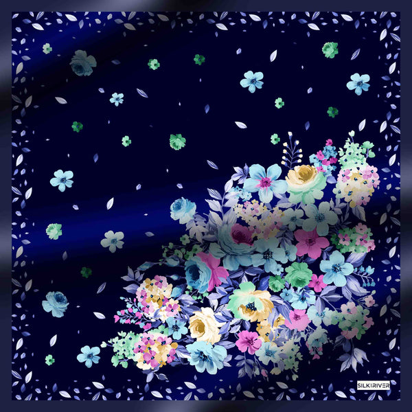 FLORAL D.BLUE-MIX